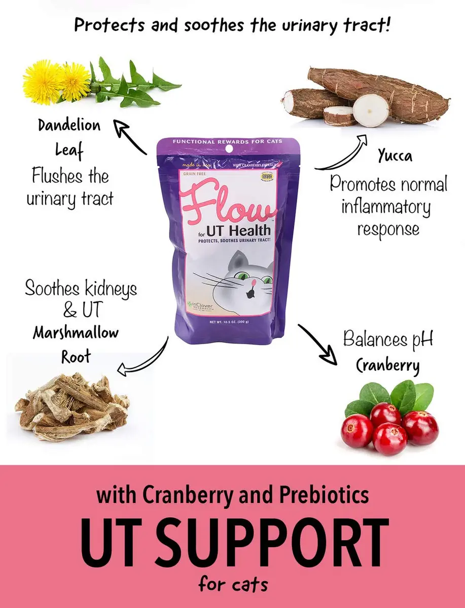 In Clover Flow Soft Chews for Cats 2.1oz | Supports Urinary Health Naturally - view 2