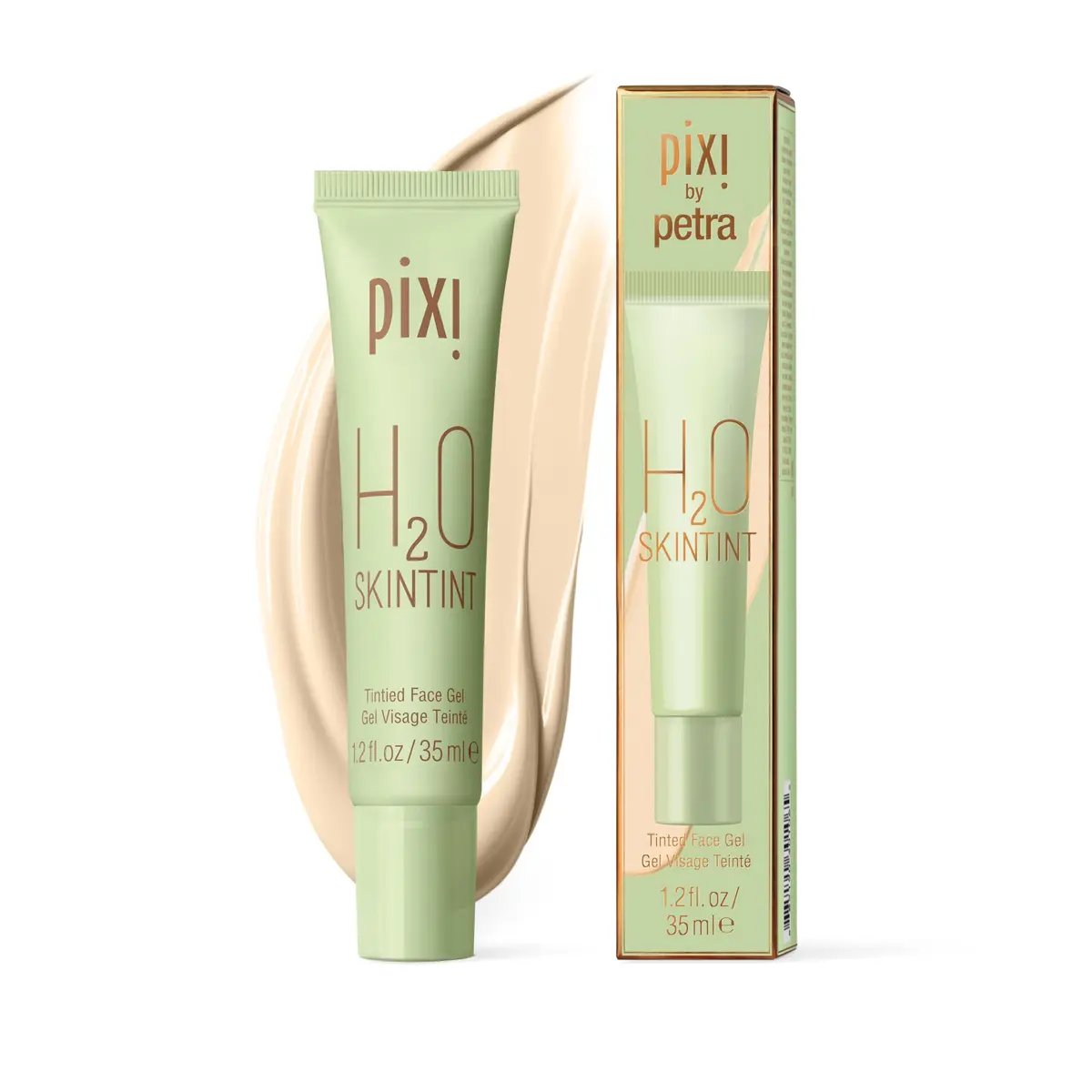 Pixi SkinTint | Tinted Face Gel Moisturizer | Hydrating Coverage with Hyaluronic Acid | Evens Skin Tone & Reduces Redness | Oil-Free Dewy Finish | Cream | 35ml (1.2 Fl Oz) - main product image