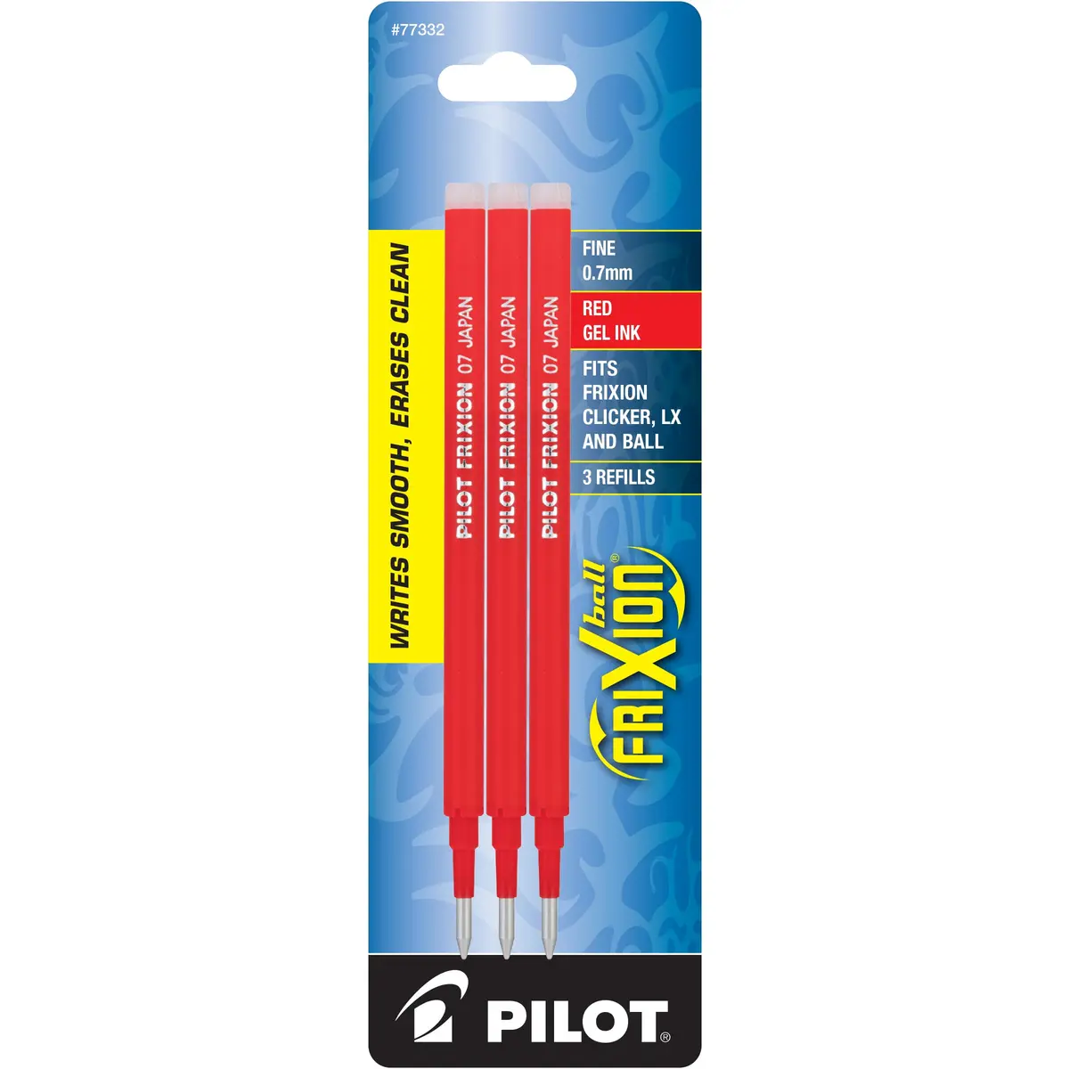 Pilot Gel Ink Refills for FriXion Erasable Gel Ink Pen, Fine Point, Red Ink | Reusable, Erasable, 18 Refills - view 2