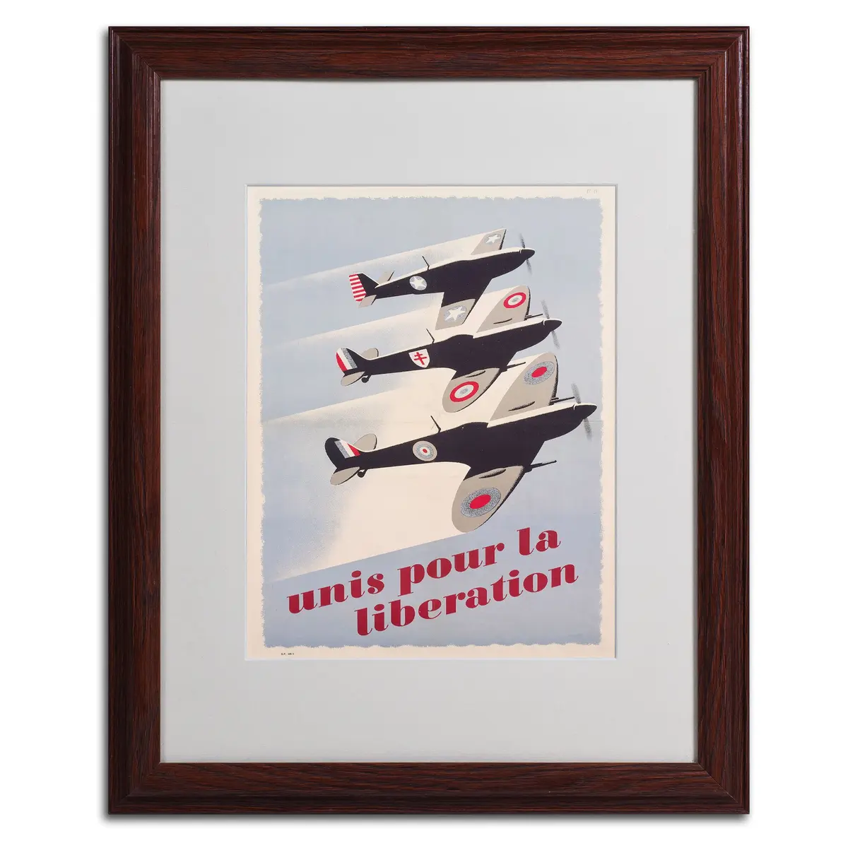 Trademark Fine Art Propaganda Poster for Liberation 16x20-Inch | Vintage Wall Art with Wood Frame - view 2