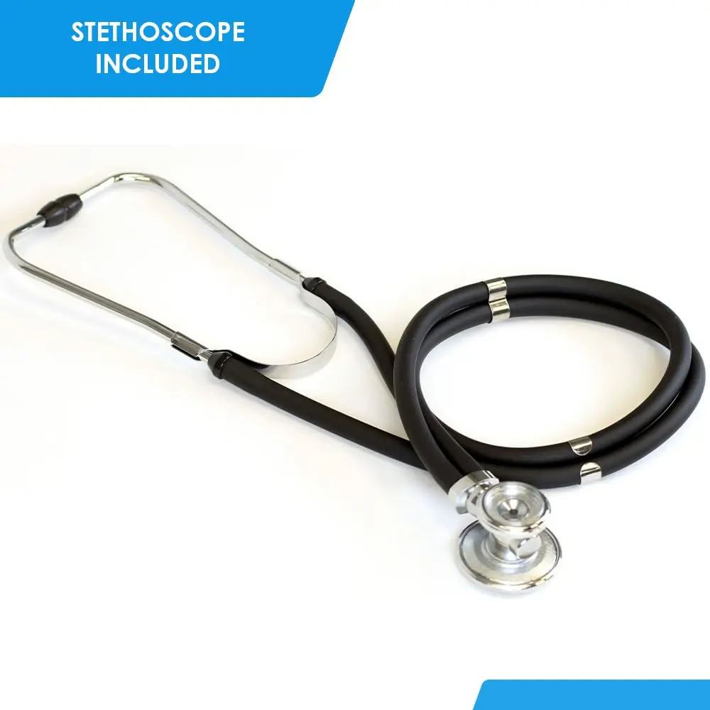 Primacare DS-9181-BK Aneroid Sphygmomanometer & Sprague Rappaport Stethoscope | Accurate Blood Pressure Kit for Professionals & Home Use - view 5