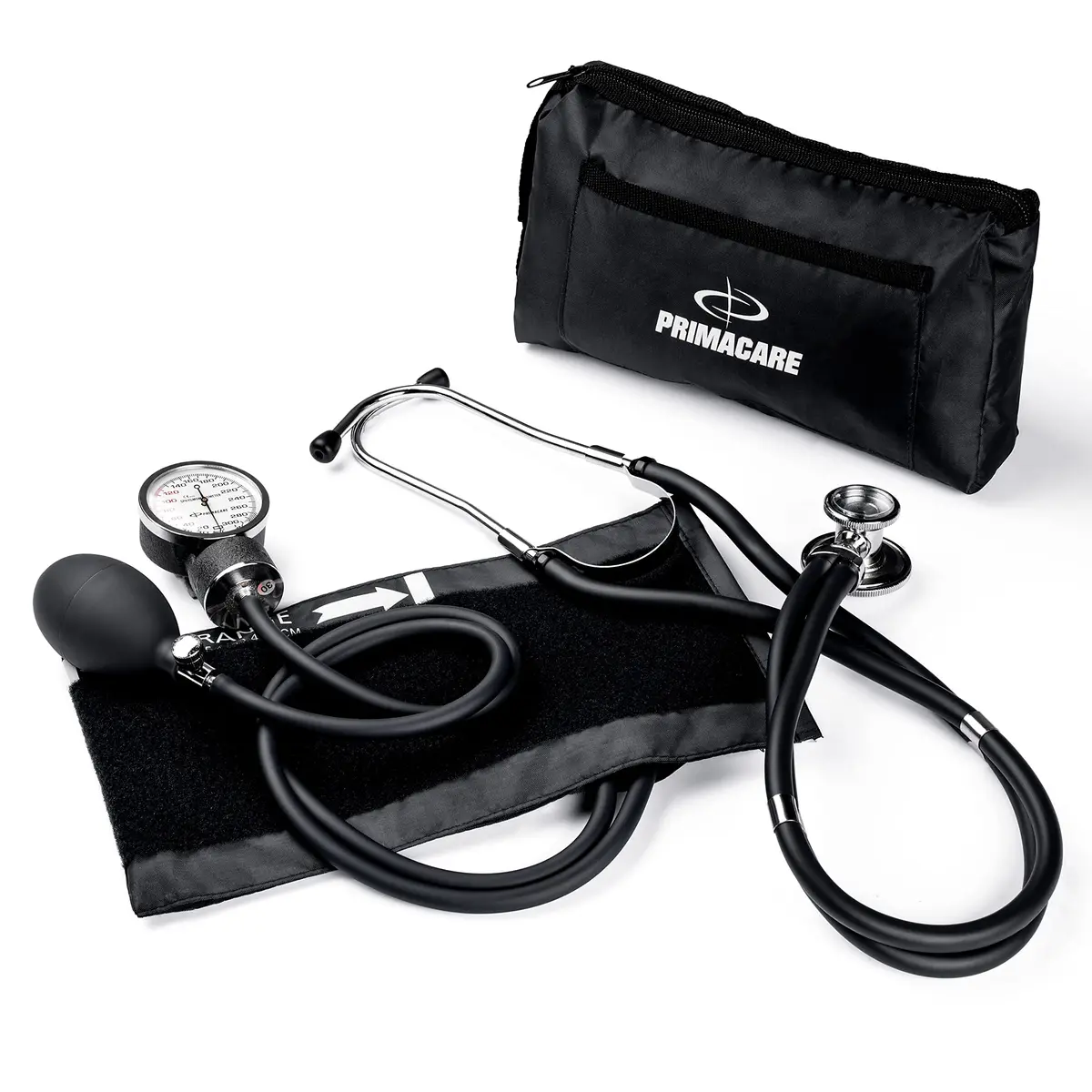 Primacare DS-9181-BK Aneroid Sphygmomanometer & Sprague Rappaport Stethoscope | Accurate Blood Pressure Kit for Professionals & Home Use - main product image