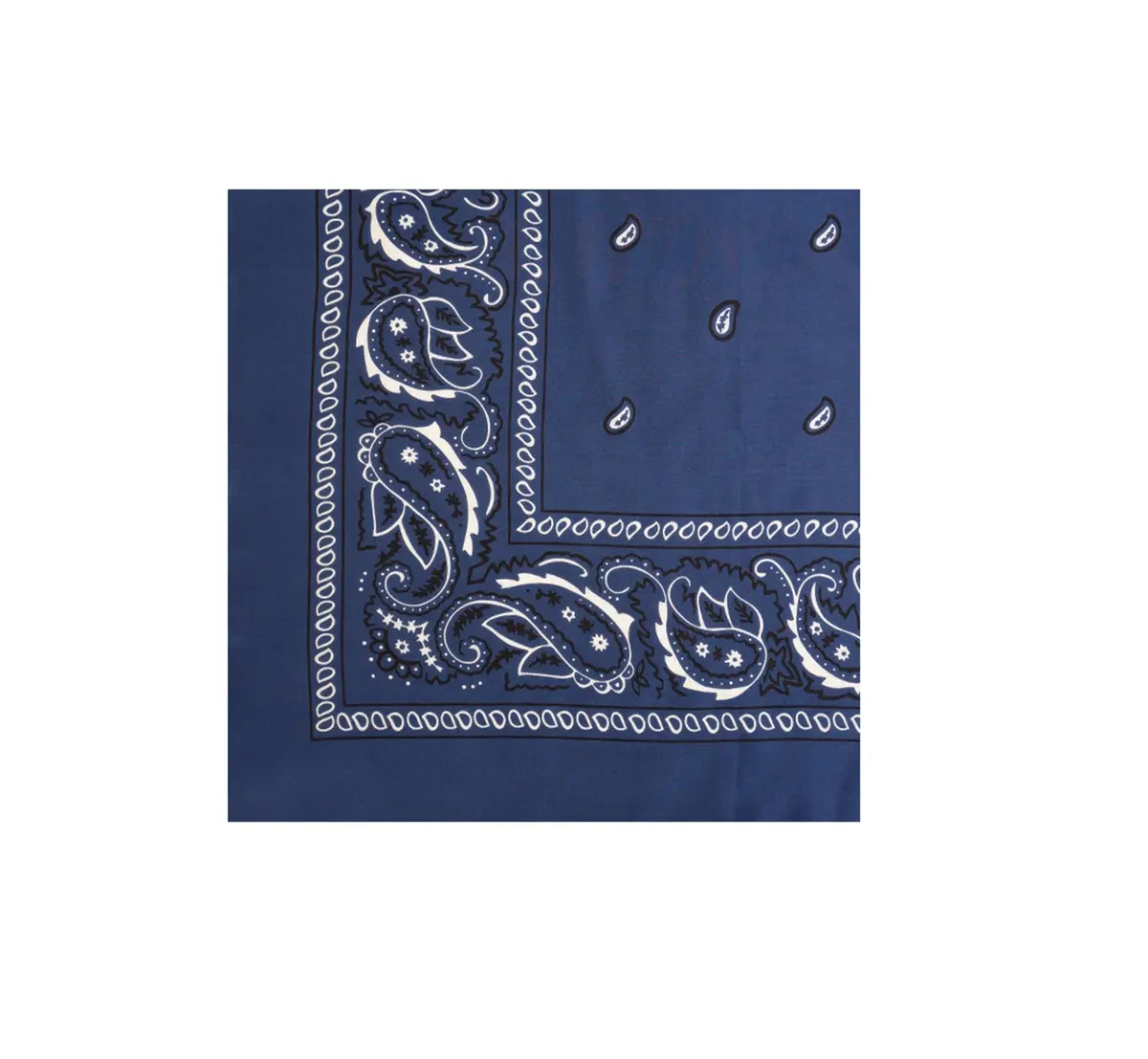 Wyoming Traders Silk Scarf Navy 34.5x34.5 | 100% Virgin Silk, Hand Rolled Borders - main product image