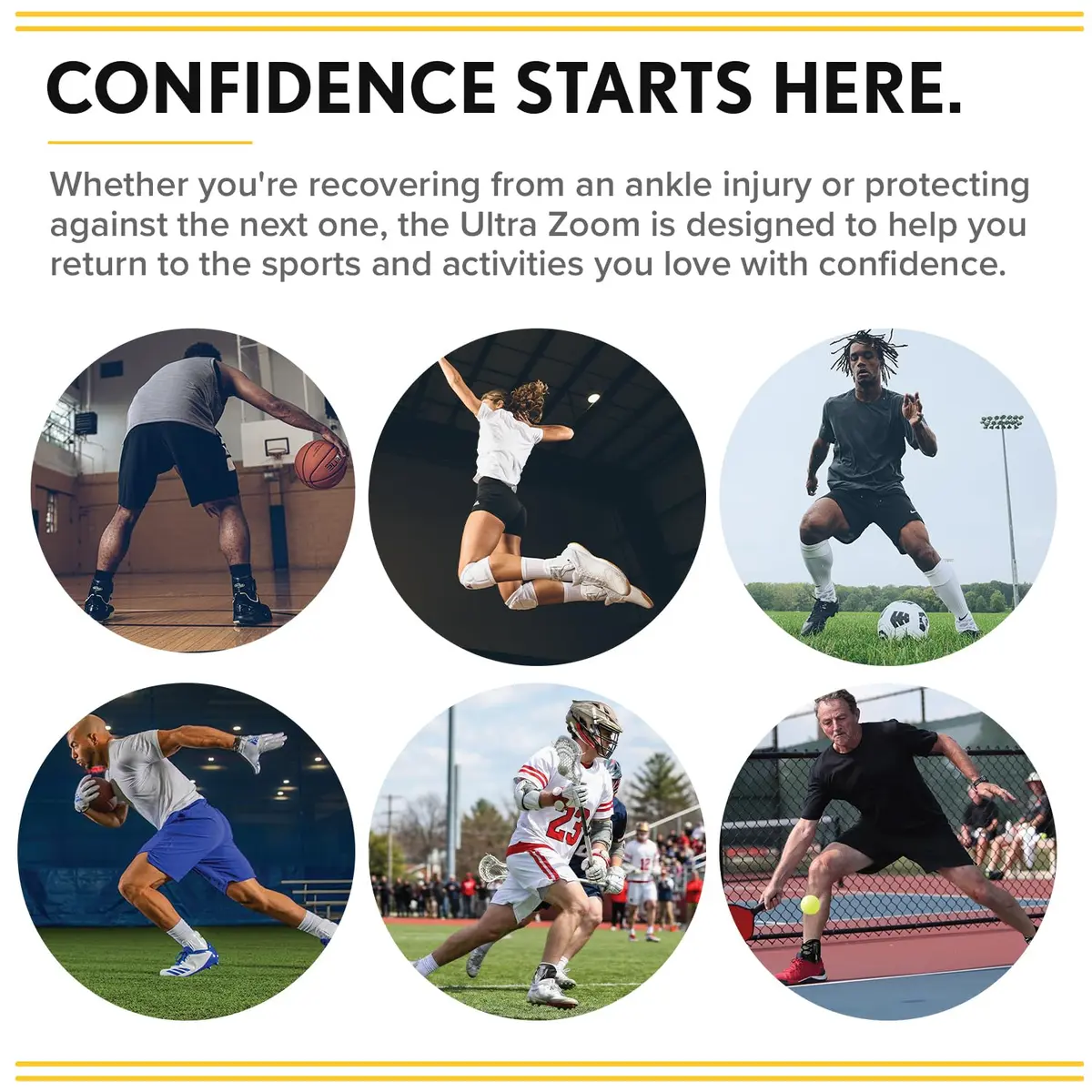 Ultra Ankle Ultra Zoom Hinged Sports Ankle Brace | Supports Recovery & Prevention in Active Athletes - view 6