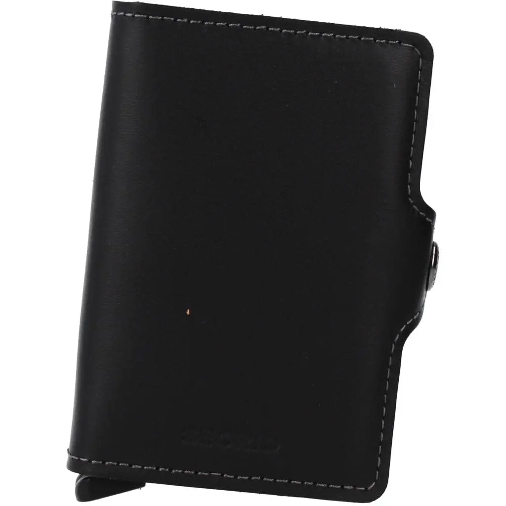SECRID Twinwallet Vintage Black Leather Wallet | RFID Blocking Dual Cardprotector - main product image