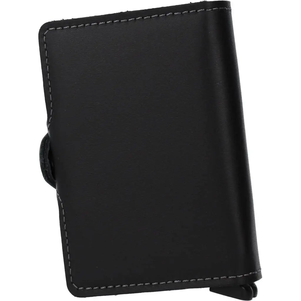 SECRID Twinwallet Vintage Black Leather Wallet | RFID Blocking Dual Cardprotector - view 3