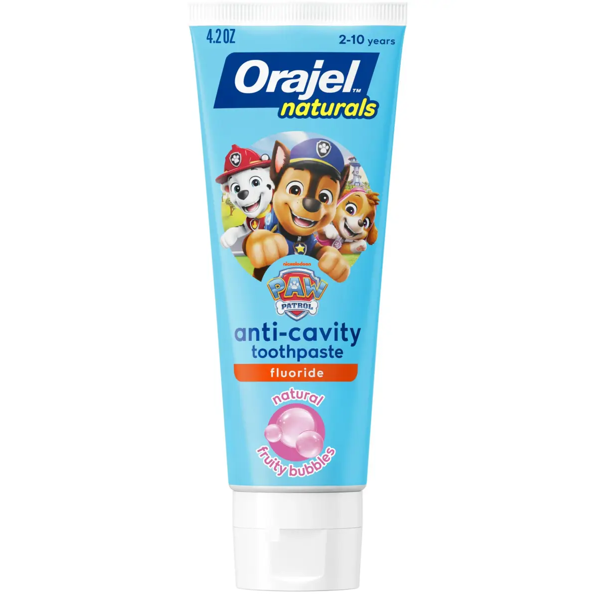 Orajel Naturals PAW Patrol Kids Fluoride Toothpaste 120ml (4.2 Oz) | Cavity Protection & Healthy Gums - main product image