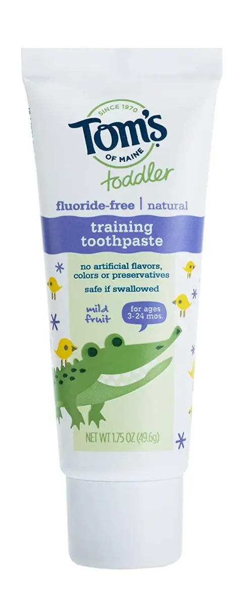 Tom's of Maine Toddlers Natural Toothpaste Mild Fruit Gel 50ml (1.75 Oz) | Fluoride-Free for Ages 3-24 Months - view 3