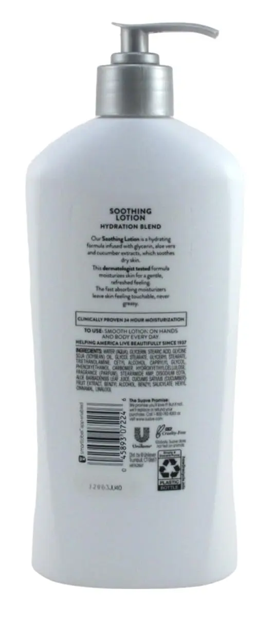 Suave+ Soothing Aloe & Cucumber Skin Lotion 532ml (18 fl Oz) (2-Pack) | Dermatologist Tested for Dry Skin - view 3