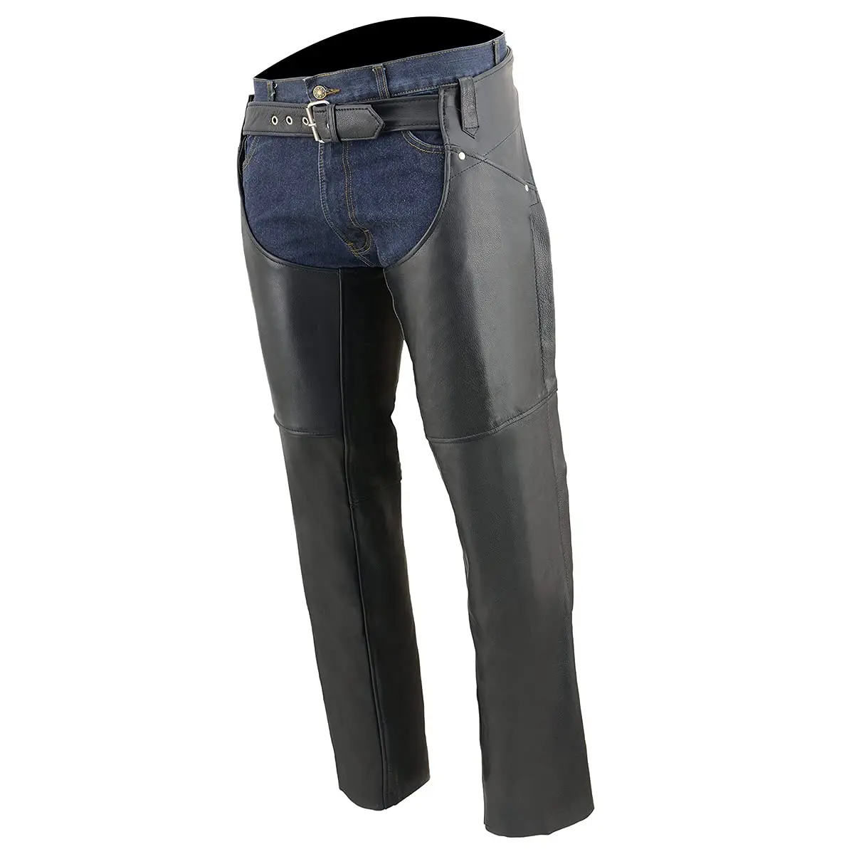 Milwaukee Leather Women's Chaps (Black, XXX-Large) | Leather Motorcycle Gear for Women - view 5