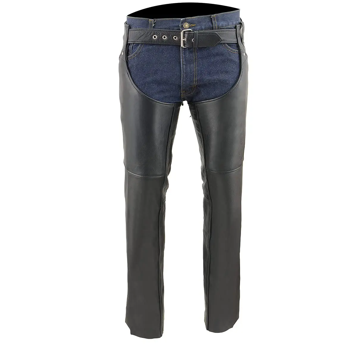 Milwaukee Leather Women's Chaps (Black, XXX-Large) | Leather Motorcycle Gear for Women - view 6