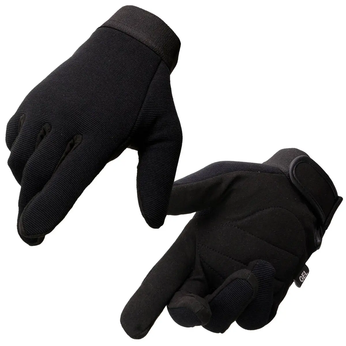 Milwaukee Leather SH44612 Men's Black Textile Mesh Gel Palm Motorcycle Gloves XS | Amara Cloth Bottom - main product image