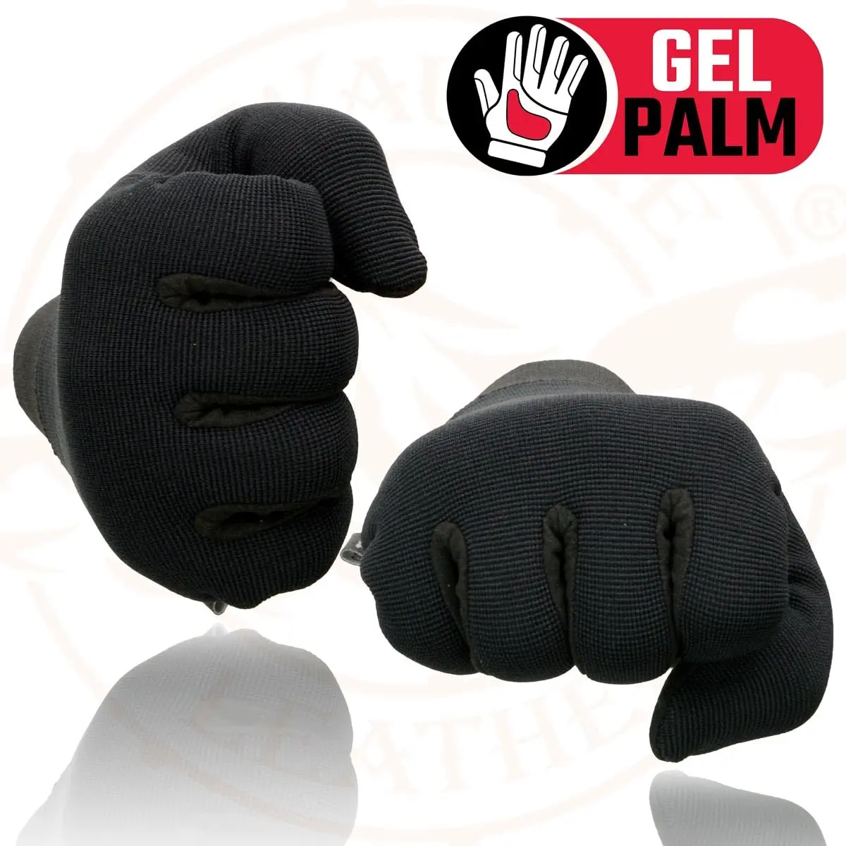 Milwaukee Leather SH44612 Men's Black Textile Mesh Gel Palm Motorcycle Gloves XS | Amara Cloth Bottom - view 3