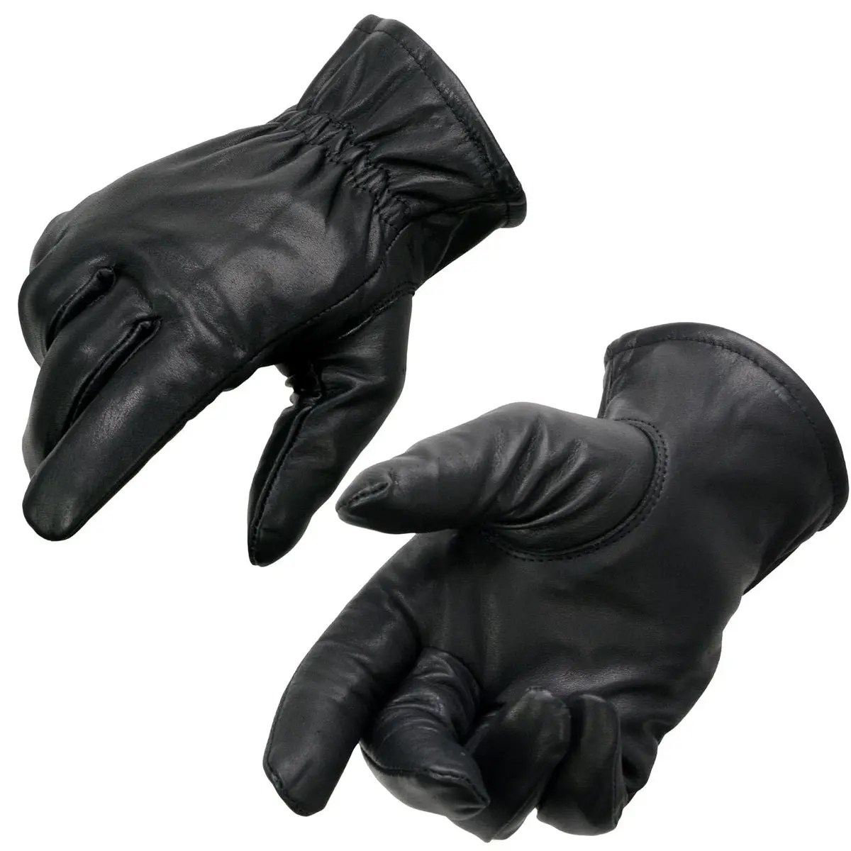 Milwaukee Leather SH734 Men's Black Thermal Lined Leather Motorcycle Gloves w/Cinch Wrist Closure - 3X-Large | Warm, Weather-Resistant Riding Gear - main product image