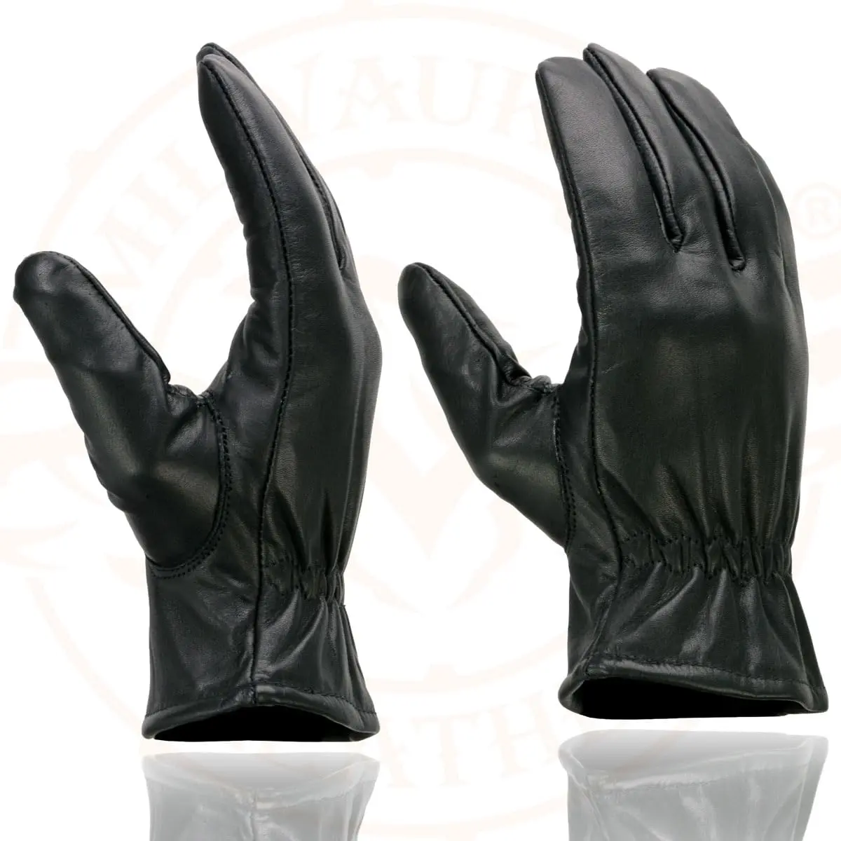Milwaukee Leather SH734 Men's Black Thermal Lined Leather Motorcycle Gloves w/Cinch Wrist Closure - 3X-Large | Warm, Weather-Resistant Riding Gear - view 2