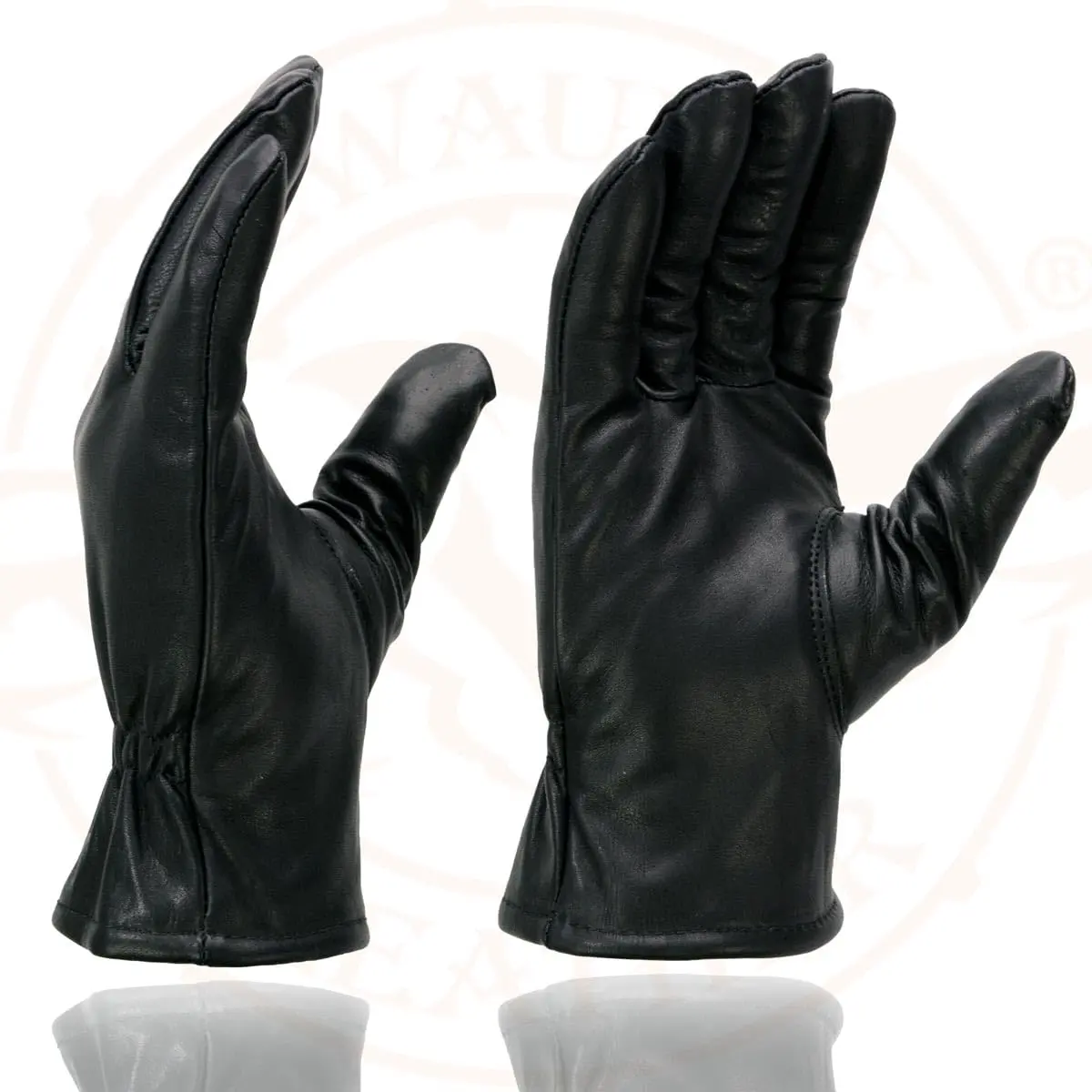 Milwaukee Leather SH734 Men's Black Thermal Lined Leather Motorcycle Gloves w/Cinch Wrist Closure - 3X-Large | Warm, Weather-Resistant Riding Gear - view 4