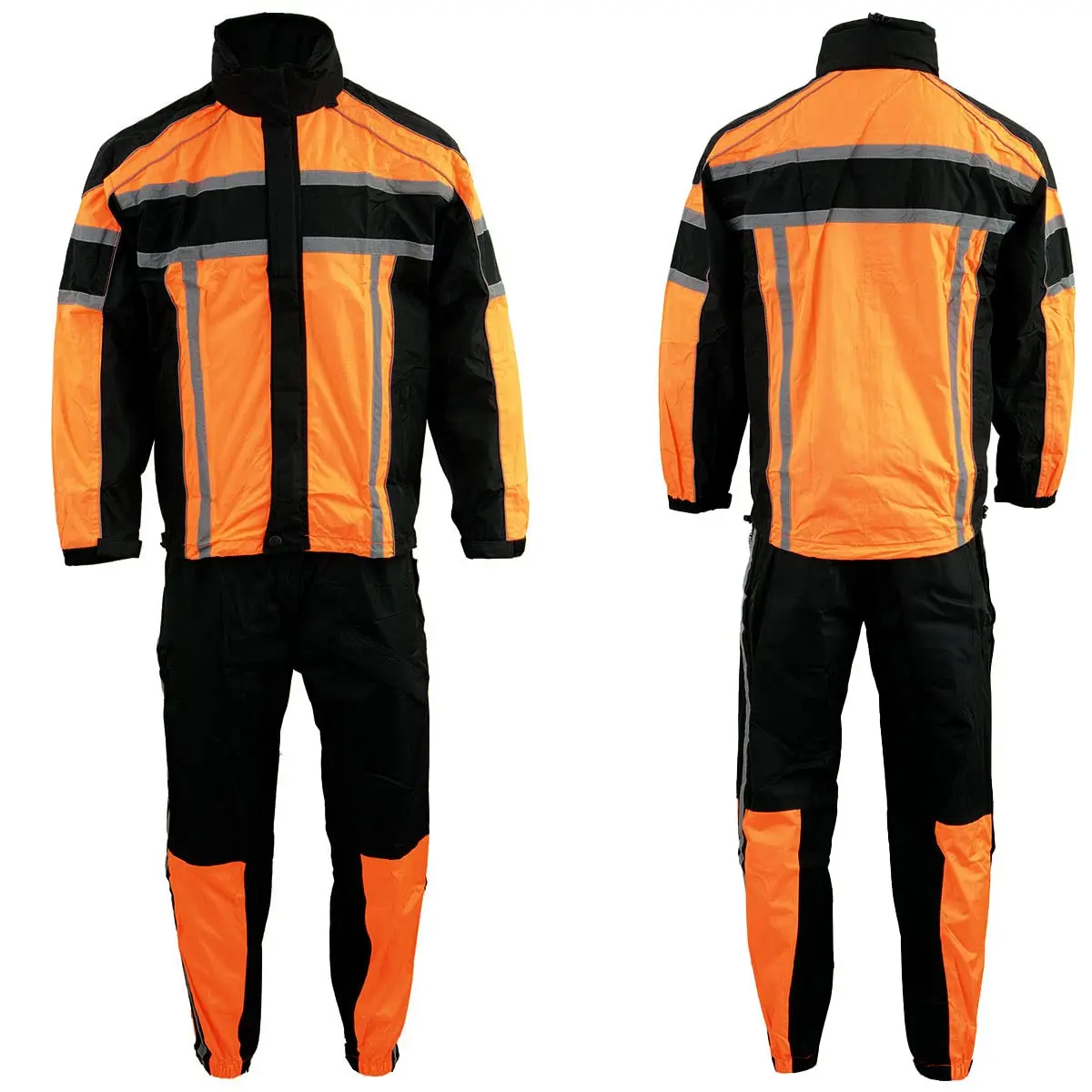 Milwaukee Leather SH233102 Men's Water Resistant Rain Suit with Reflective Tape 2X-Large | Water Resistant Apparel - view 2