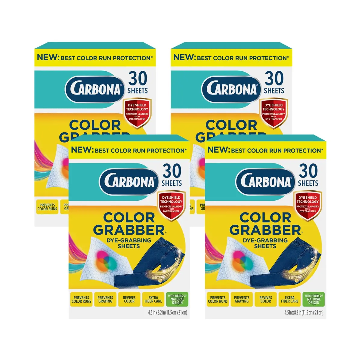 Carbona Color Grabber Sheets 30 Count | Prevents Color Runs & Dye Transfer, Revives Colors - main product image