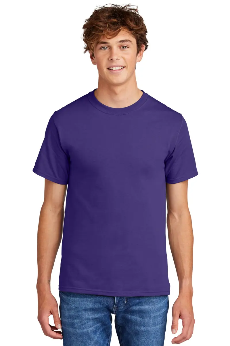 Port & Company Big and Tall 100% Cotton Essential T-Shirt Large Tall Purple | Heavyweight Crew Neck - main product image