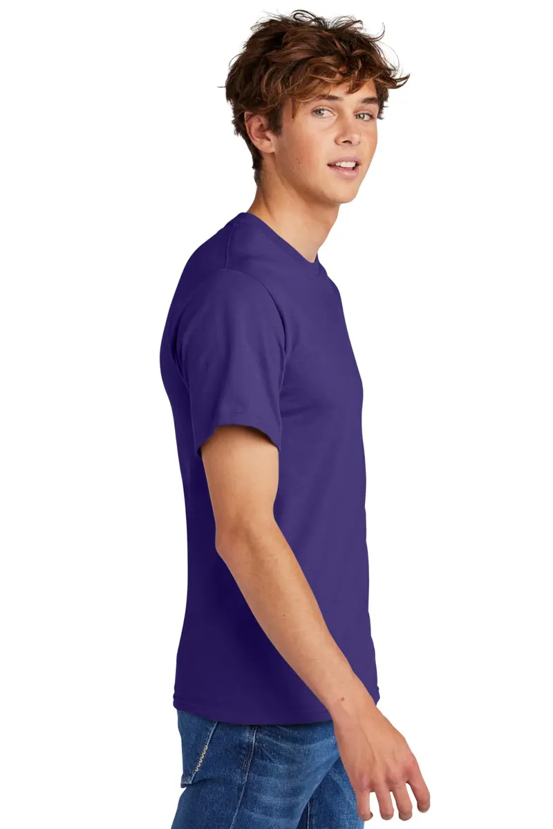 Port & Company Big and Tall 100% Cotton Essential T-Shirt Large Tall Purple | Heavyweight Crew Neck - view 3