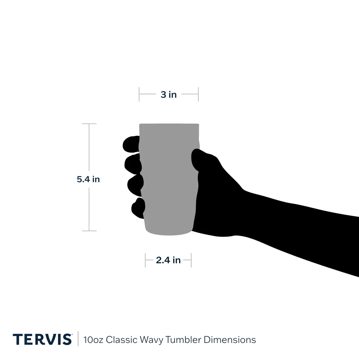 Tervis 10oz Wavy Insulated Drinking Cup | Keeps Drinks Hot & Cold, Impact Resistant, Made in USA - view 5