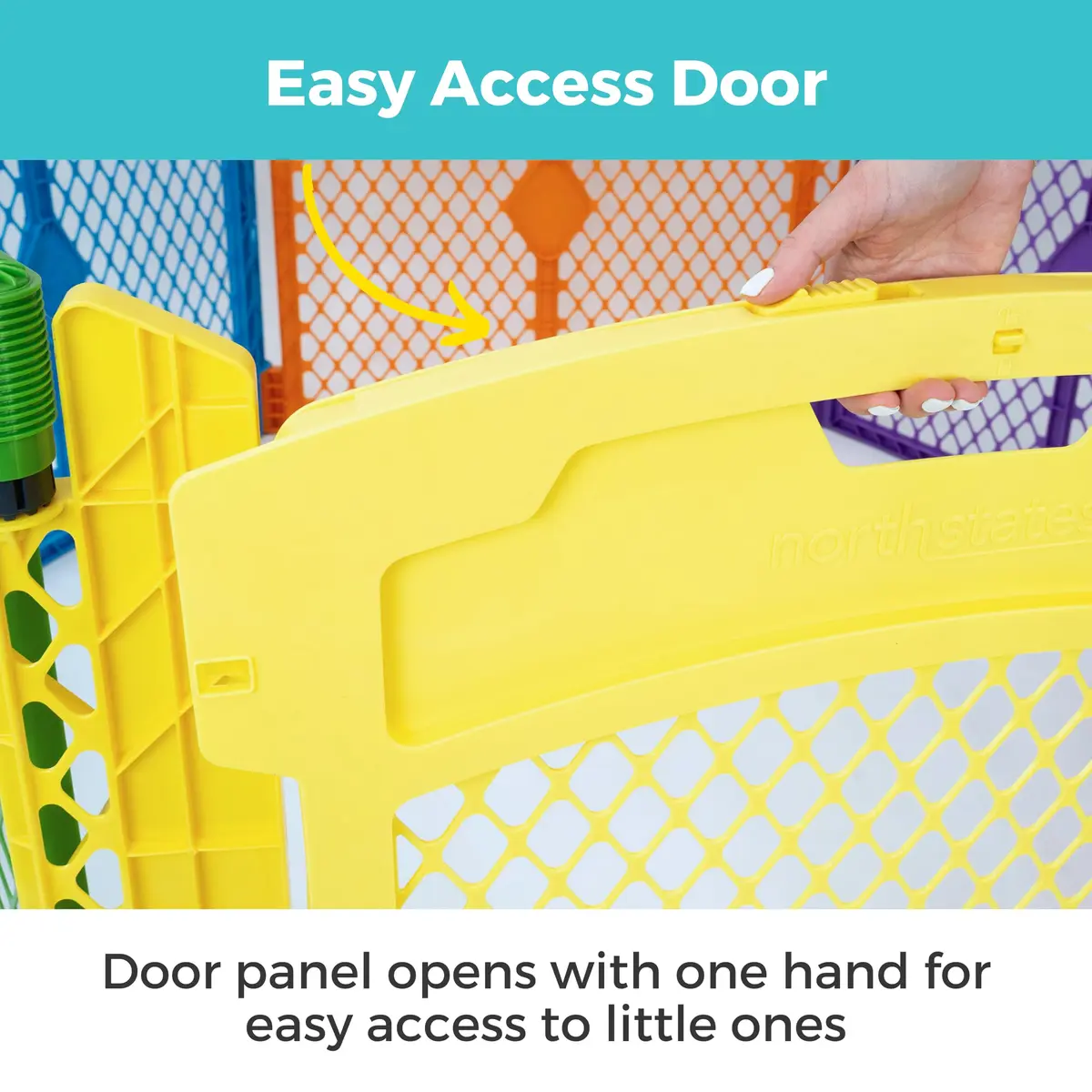 Toddleroo Superyard 2-Panel Extension 65" | Adds 7 ft to Baby Playpens, ColorPlay - view 3