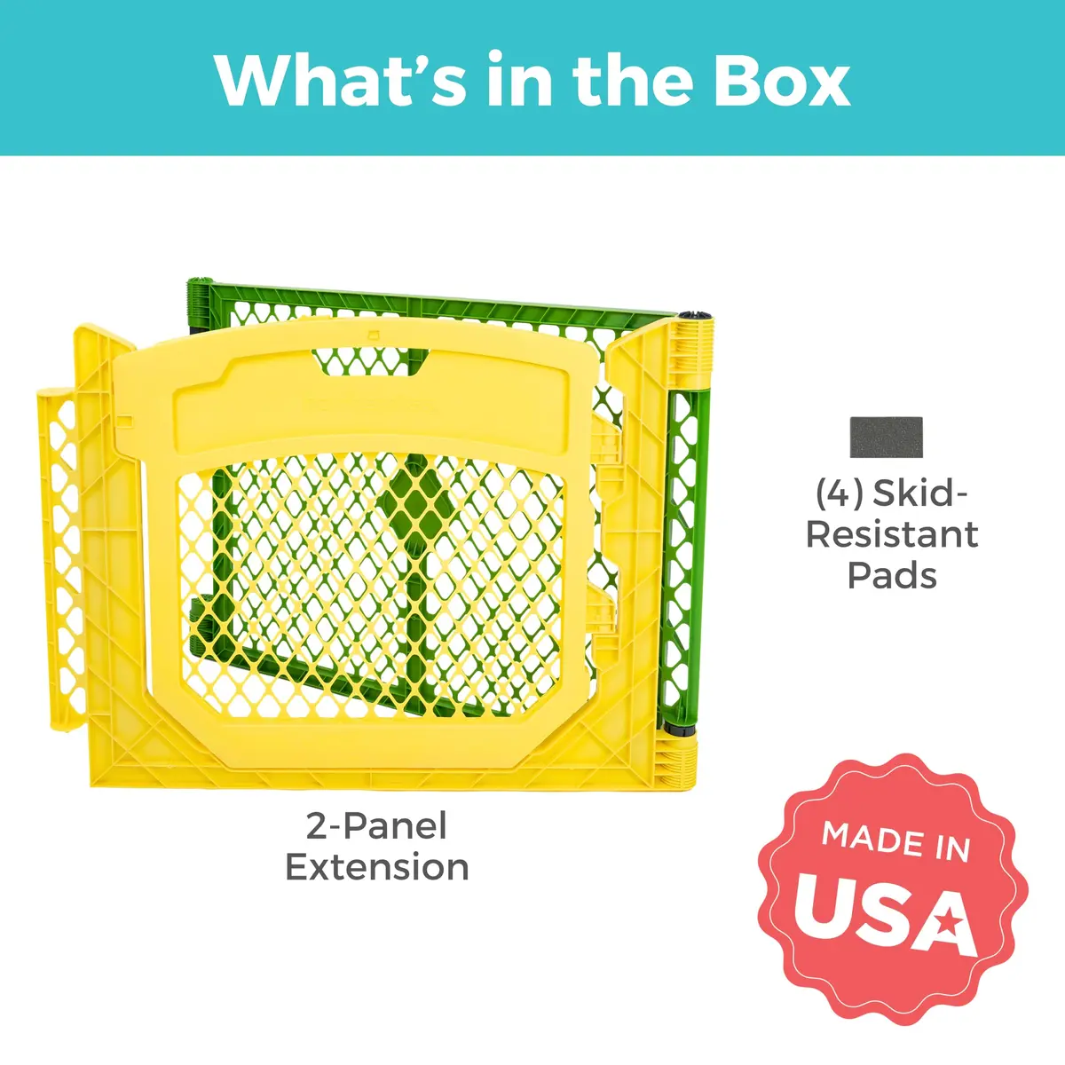 Toddleroo Superyard 2-Panel Extension 65" | Adds 7 ft to Baby Playpens, ColorPlay - view 4