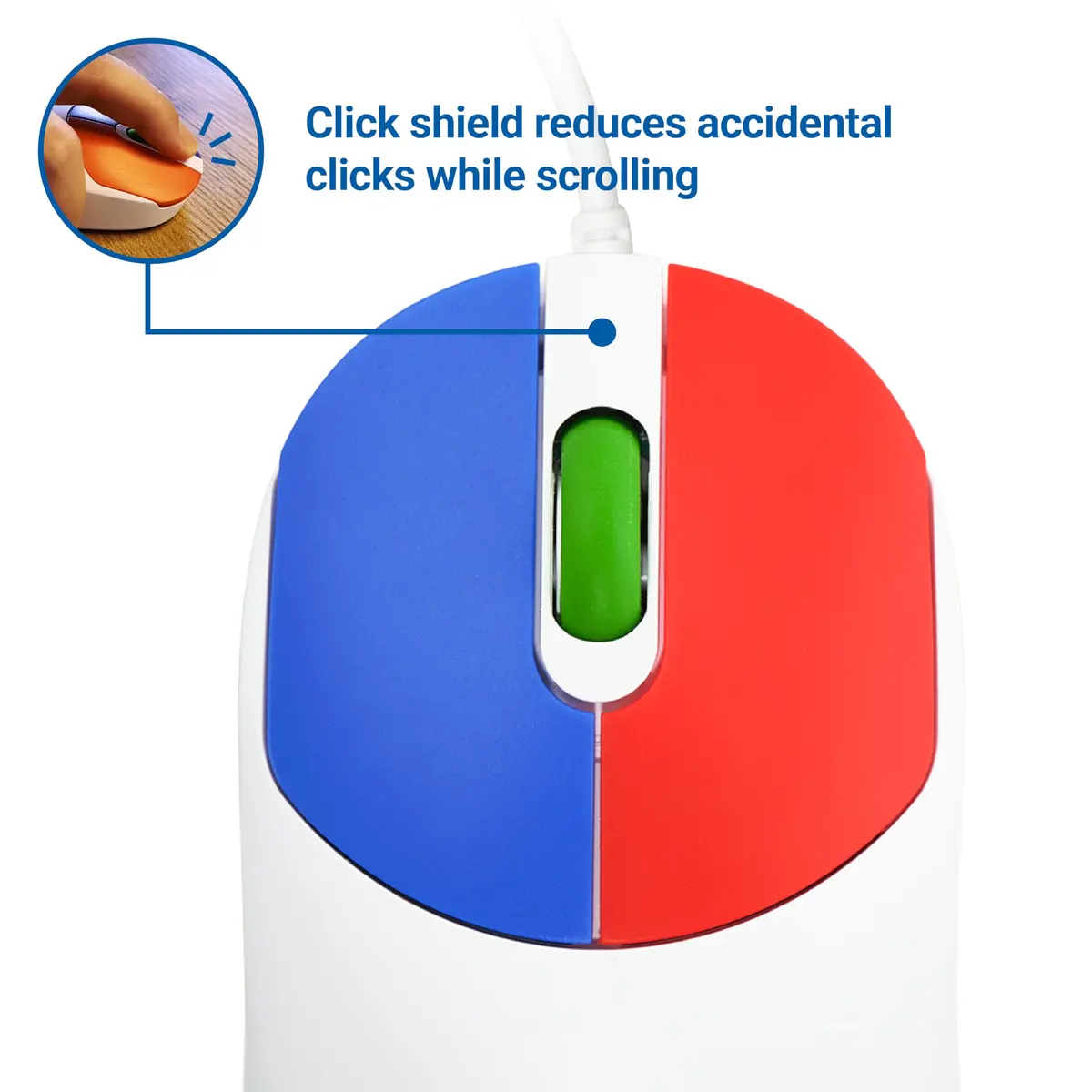 Clevy Kids Mouse - Colorful Ergonomic USB Kids Mouse for School & Home | Compatible with Windows, macOS, Chromebook - view 6