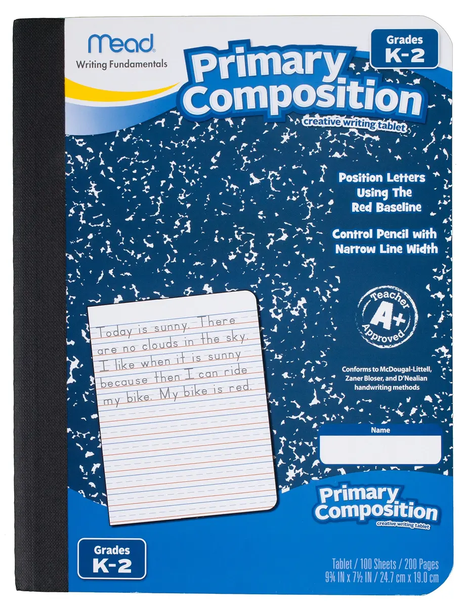 Mead Primary Composition Notebook for Grades K-2 | 100 Sheets Wide Ruled, 5 Pack - view 2
