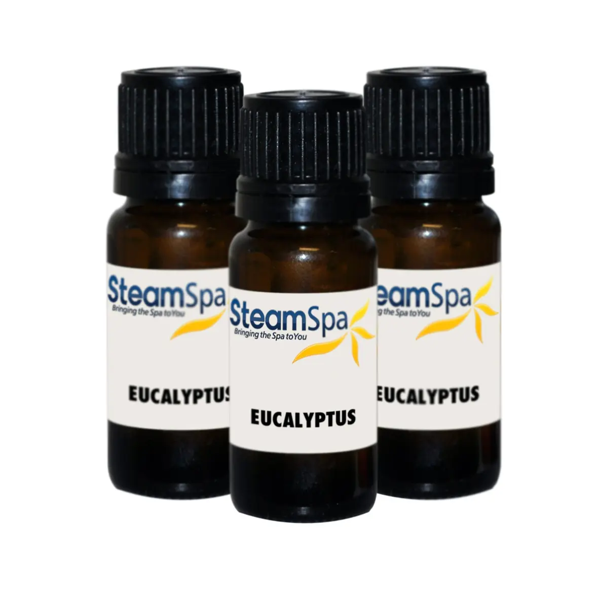 SteamSpa Aromatherapy Essential Oil for Steam Shower 3-Pack | Eucalyptus Relaxation & Physical Benefits - main product image