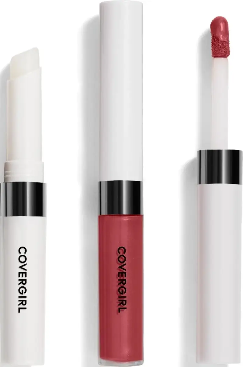 COVERGIRL Outlast All-Day Lip Color With Topcoat, 542 Brazen Raisin | Transfer-Proof Matte Finish - main product image