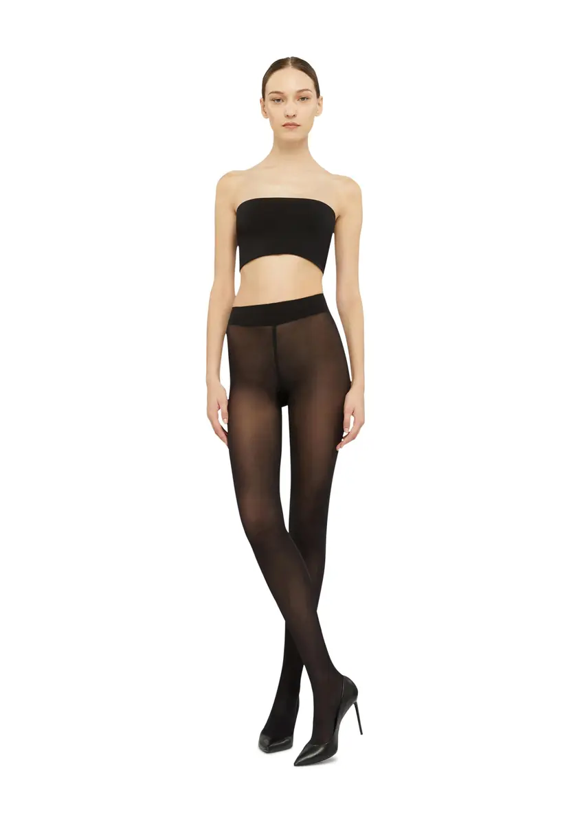 Wolford Seamless Pure 50 Tights | Black, M | 50 Denier, Seamless & Semi-Sheer for Casual & Dressy Looks - view 2