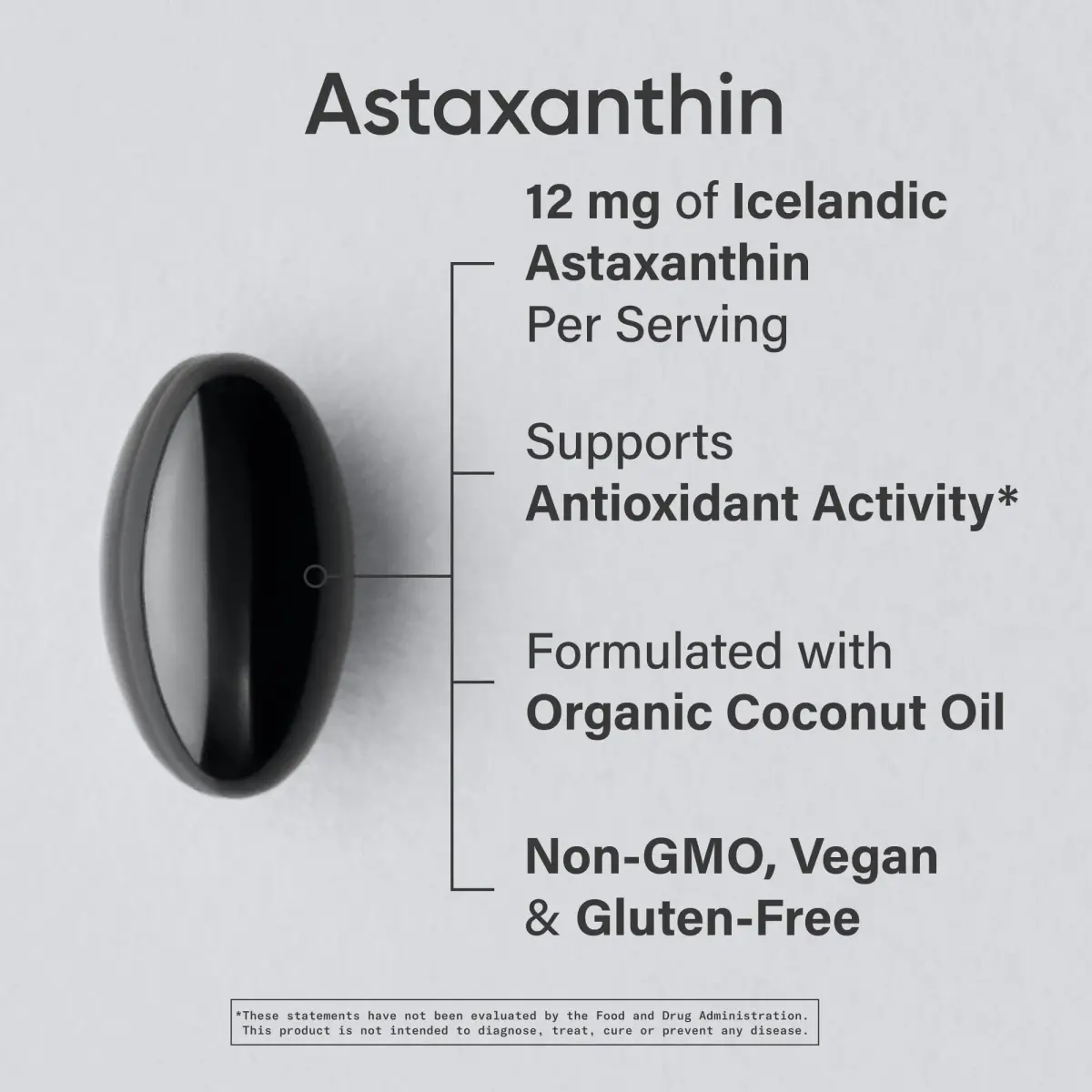 Sports Research Vegan Astaxanthin 12mg with Organic Coconut Oil 60 Count | Antioxidant Support for Skin & Eye Health - view 2