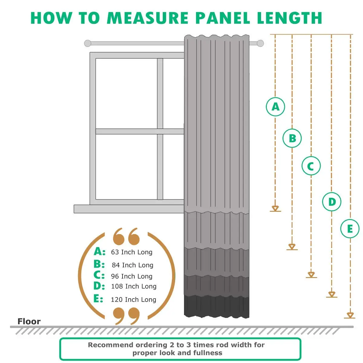 Royal Hotel Sheer Curtains – Crushed Rod Pocket Panels, 2-Pack Semi-Sheer Window Drapes, 63” Length, Green | Modern Light-Filtering Panels - view 4