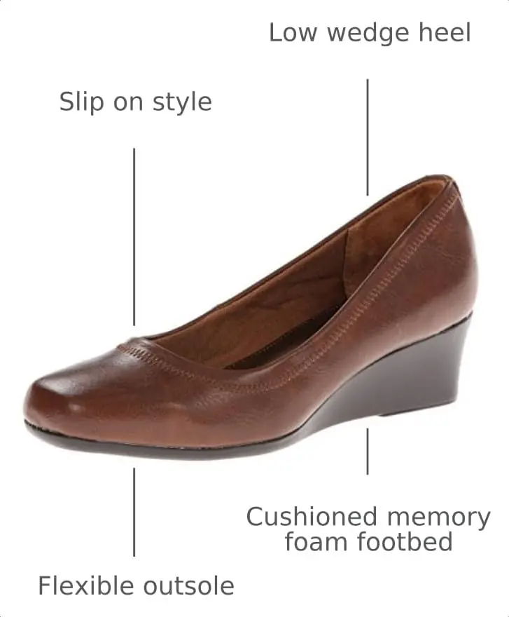 LifeStride Women's Groovy Wedge Pump, Darktan, 8.5 M US | Comfort & Style in India - view 3