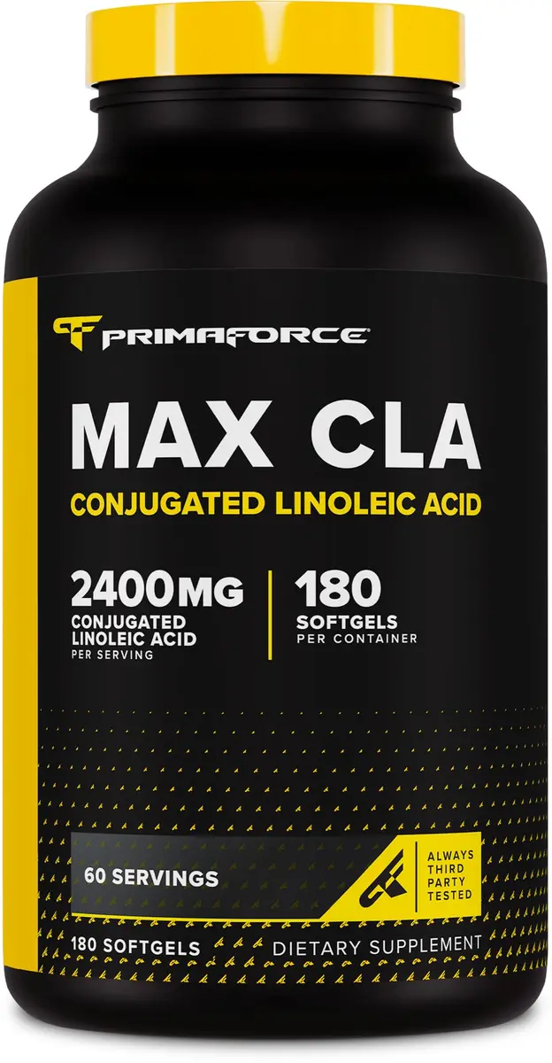 Primaforce CLA 2400mg 180 Softgels | Max CLA for Men & Women, Non-Stimulant - main product image