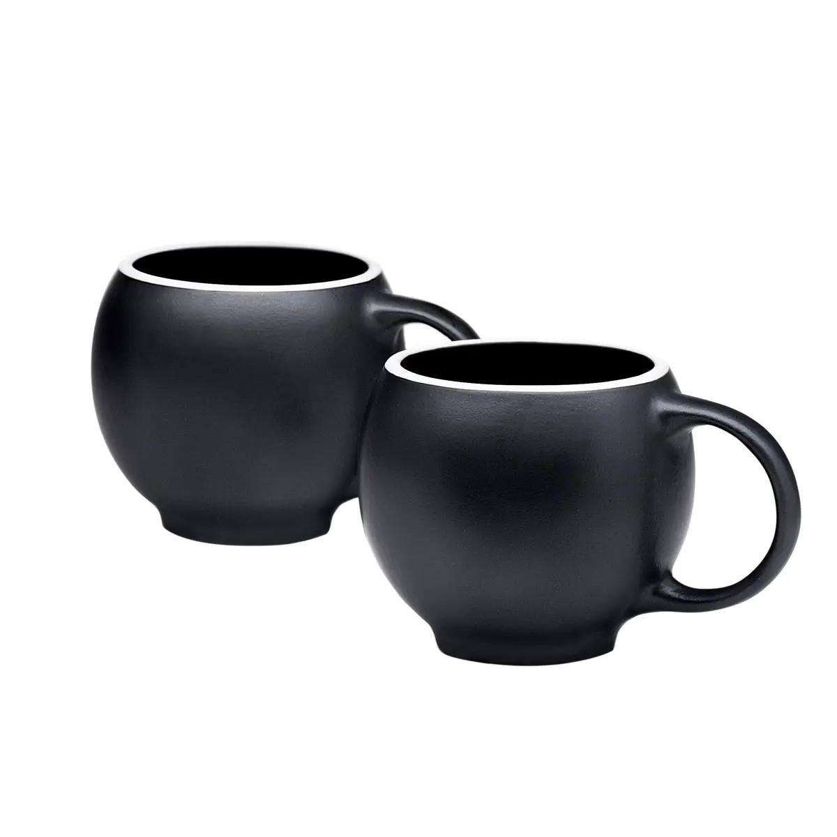 Maia Ming Designs 2 EVA Tea Cups 7oz | Elegant Ceramic Drinkware for Home & Gift - main product image