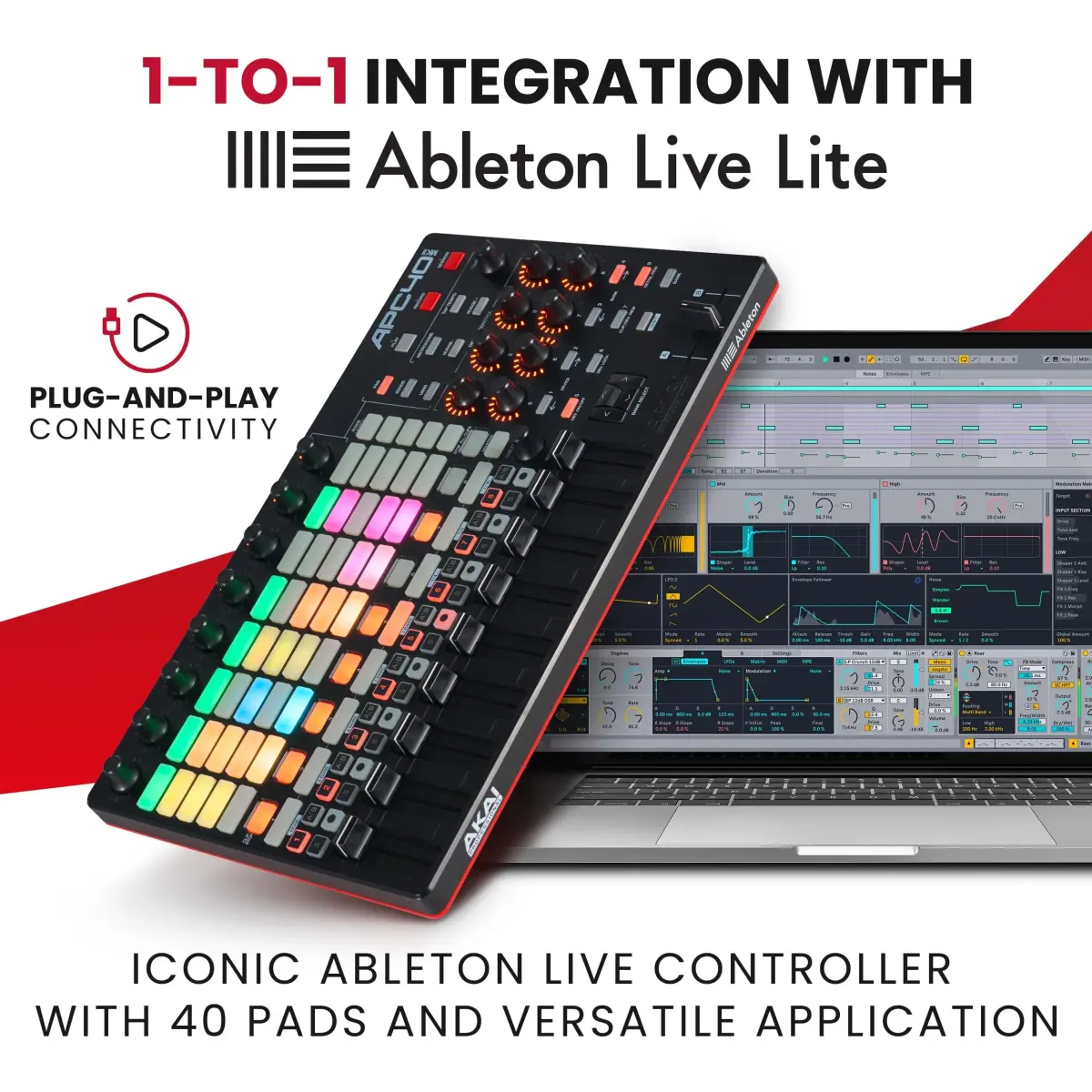 Akai Professional APC Key 25 MK2 - Black 25-Key USB MIDI Controller with Velocity-Sensitive Keys & RGB Pads - view 2