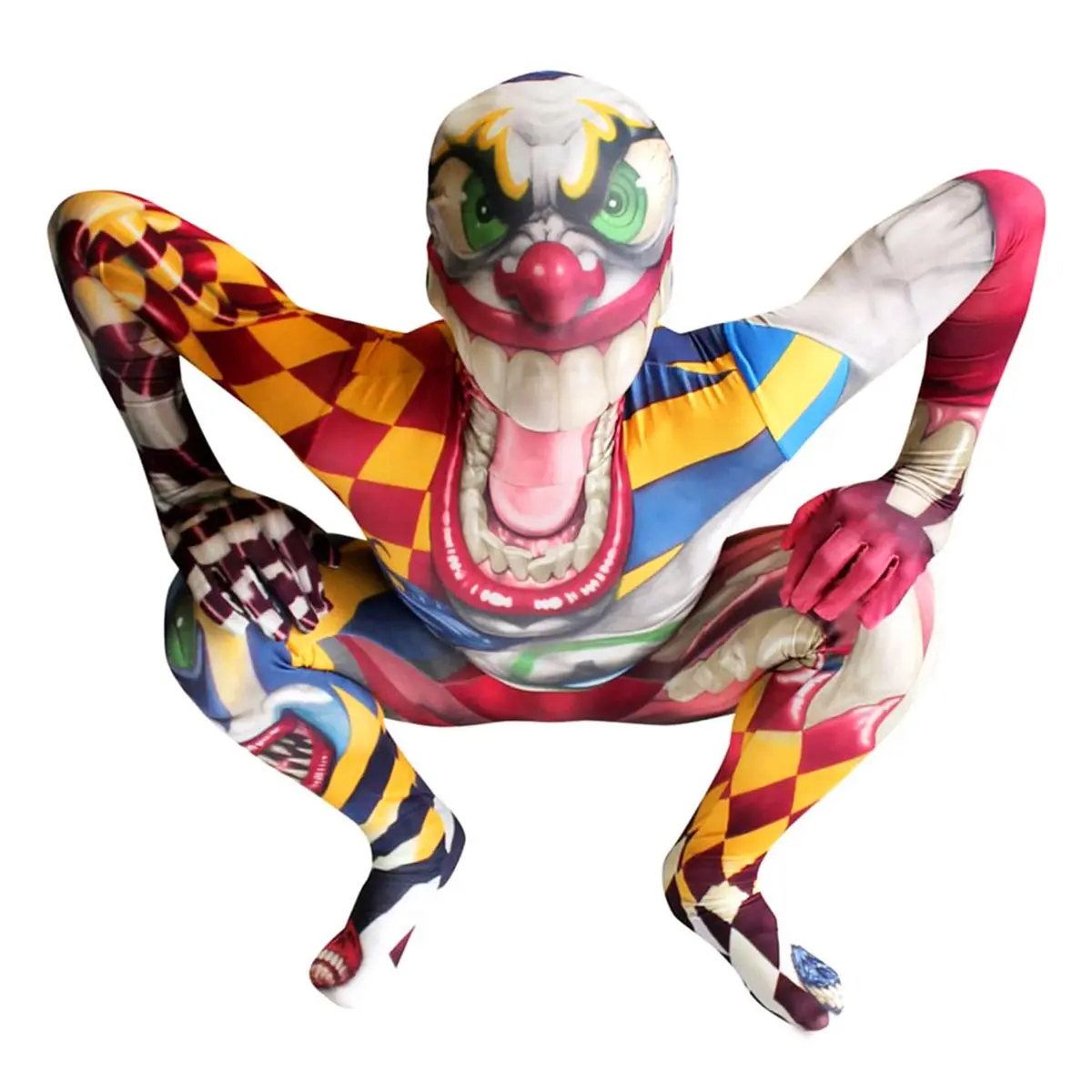 Morphsuits Scary Clown Costume for Kids, Halloween Costume for Kids, Large | Spooky Circus Theme for Boys & Girls - main product image