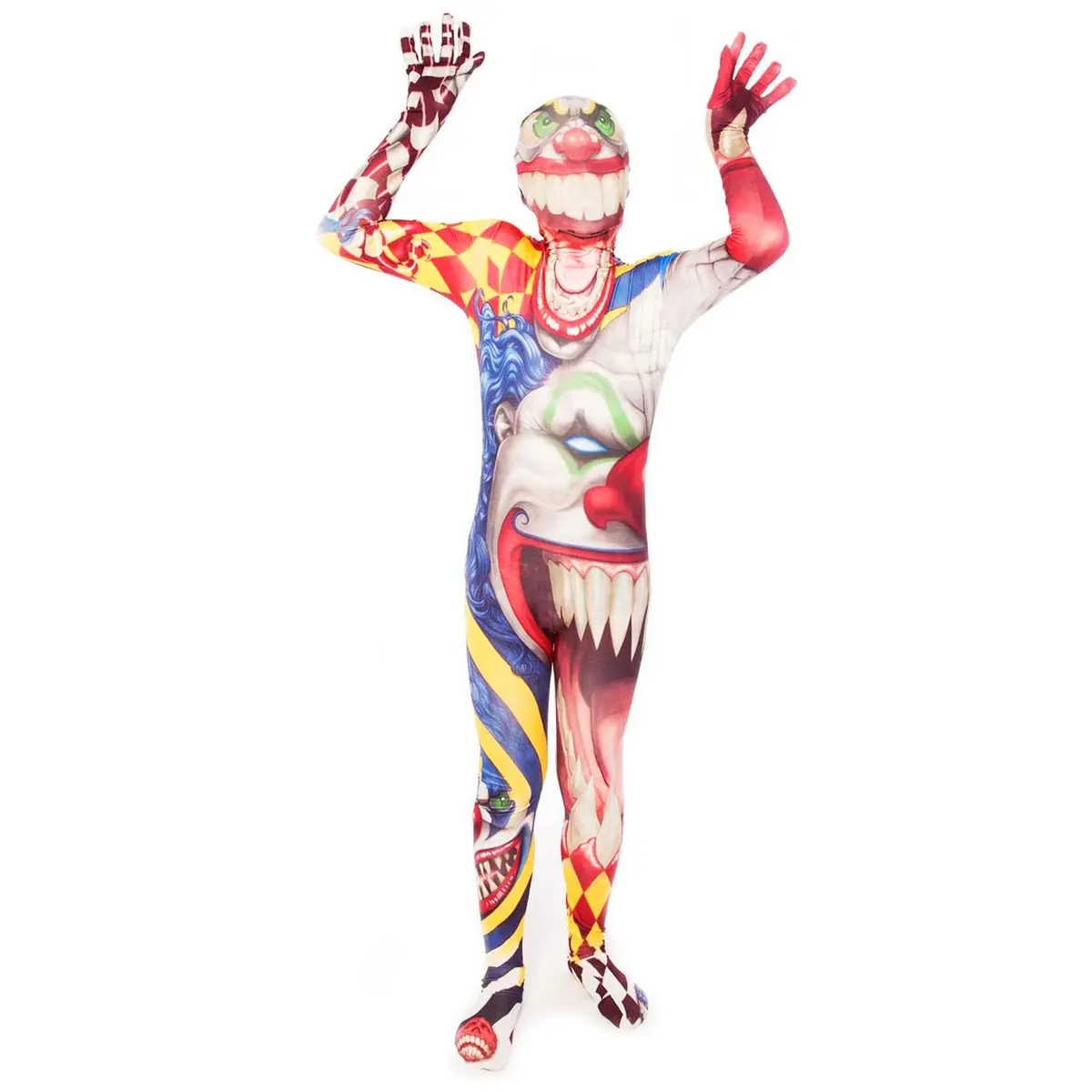 Morphsuits Scary Clown Costume for Kids, Halloween Costume for Kids, Large | Spooky Circus Theme for Boys & Girls - view 3
