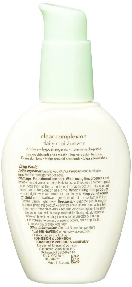 Aveeno Clear Complexion Daily Moisturizer 360ml (12 Fl Oz) | Acne-Fighting & Tone Evening - view 2