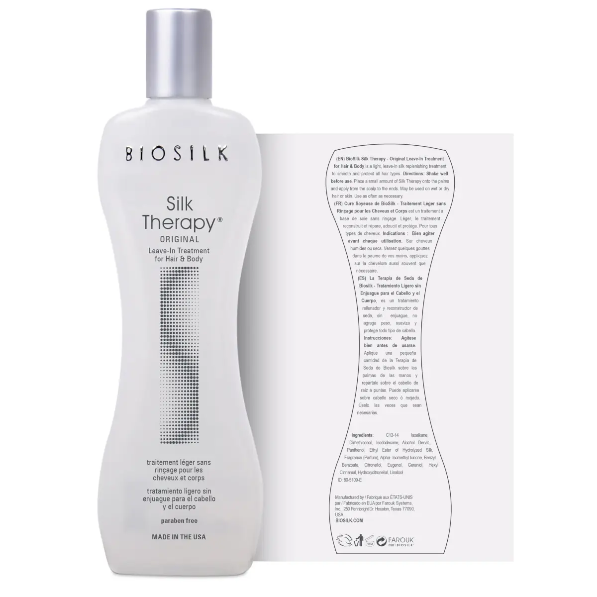 BioSilk Silk Therapy Original Leave-In Hair Treatment 67ml (2.26 Fl Oz) | Repairs, Smooths & Protects All Hair Types - view 5