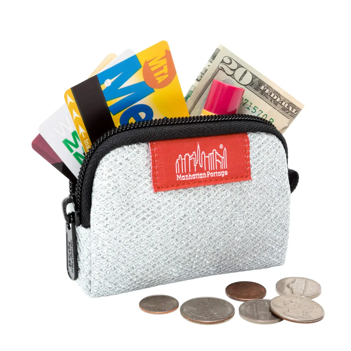 Manhattan Portage Coin Purse Midnight Water Resistant Heavy Duty | Secure Zipper Closure for Men & Women - view 7