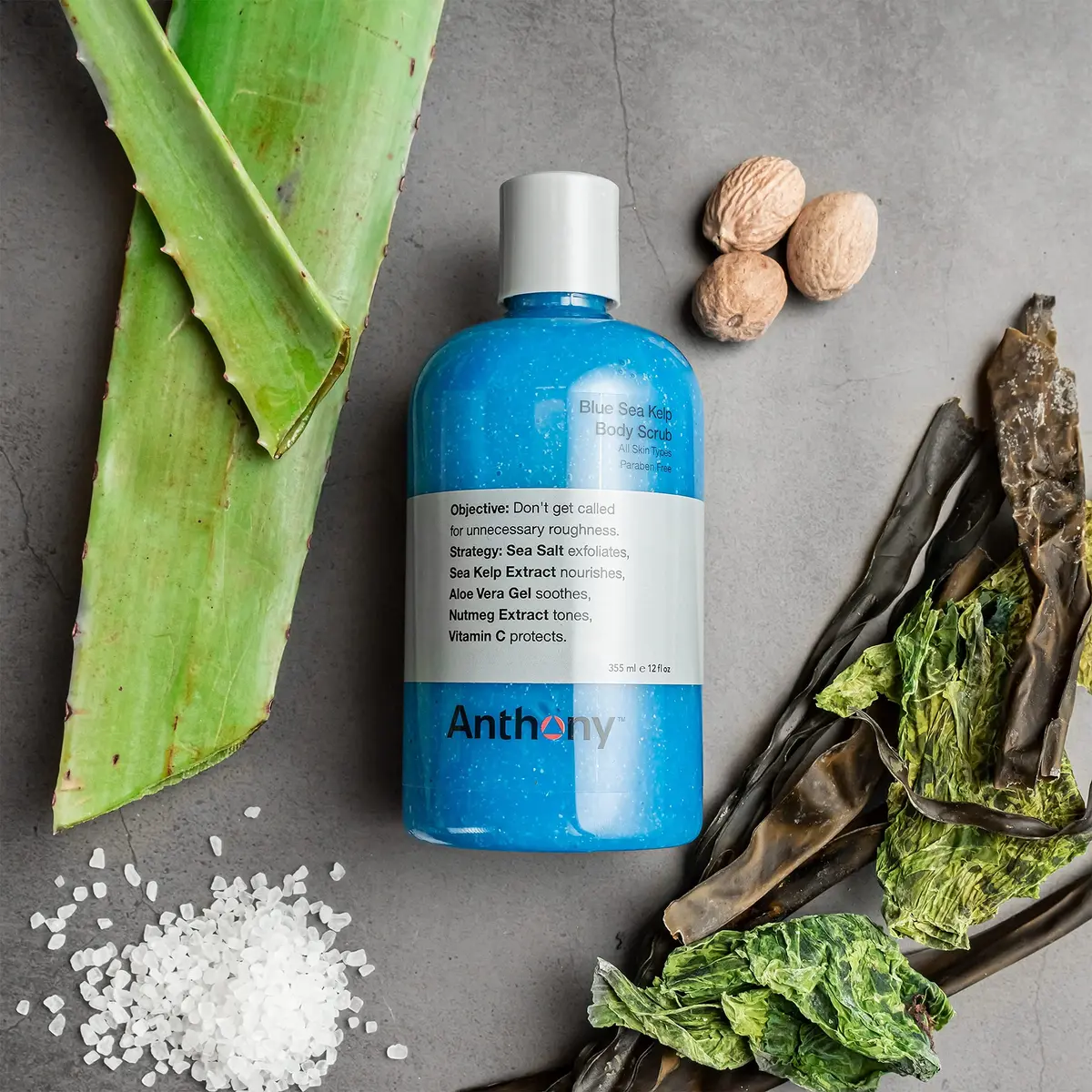 Anthony Exfoliating Body Scrub, Sea Salt, Vitamin C & Aloe Vera | Hydrating & Deep Cleans (70-120 chars) - view 4