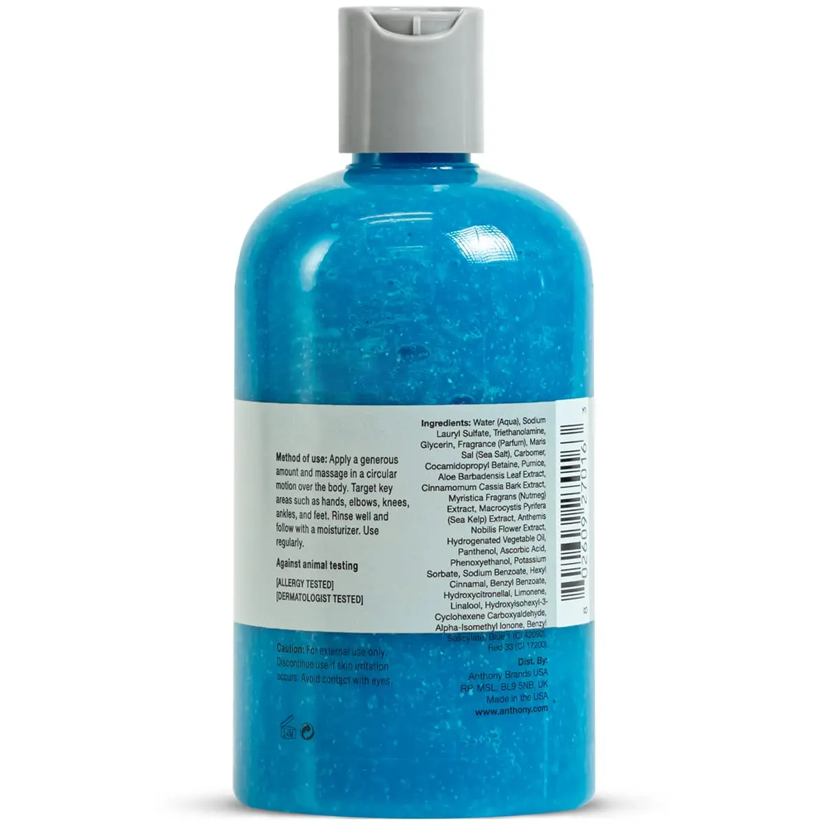 Anthony Exfoliating Body Scrub, Sea Salt, Vitamin C & Aloe Vera | Hydrating & Deep Cleans (70-120 chars) - view 5