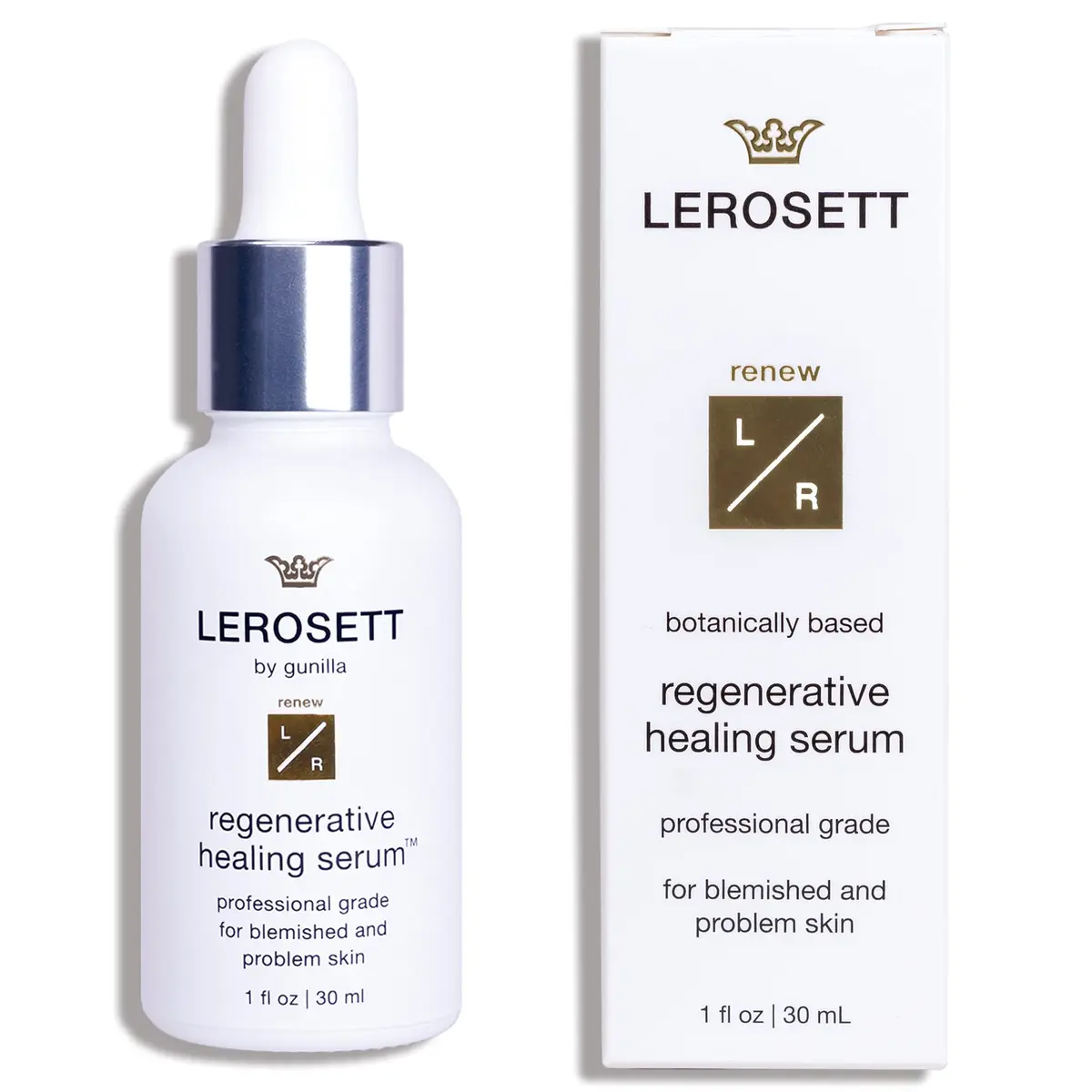 Gunilla Of Sweden LEROSETT Healing Hydration Serum for Pimples & Irritated Skin, Vegan, 1 oz | Supports Skin Healing & Moisturization - main product image