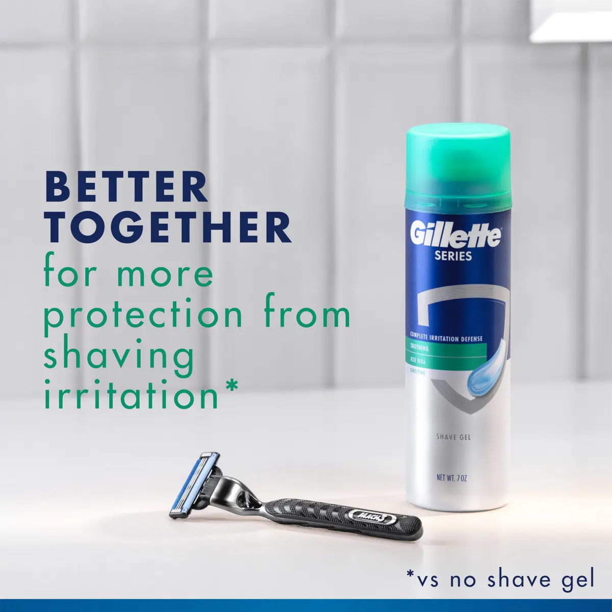 Gillette Series Soothing Shaving Gel for Men 2.5 oz | Protects Sensitive Skin & Reduces Irritation - view 4