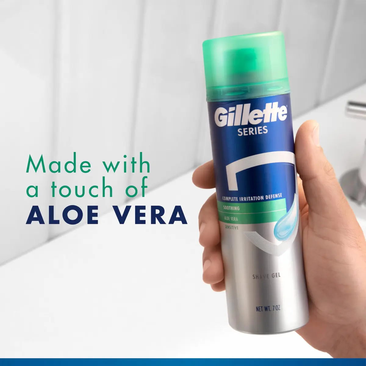Gillette Series Soothing Shaving Gel for Men 2.5 oz | Protects Sensitive Skin & Reduces Irritation - view 3