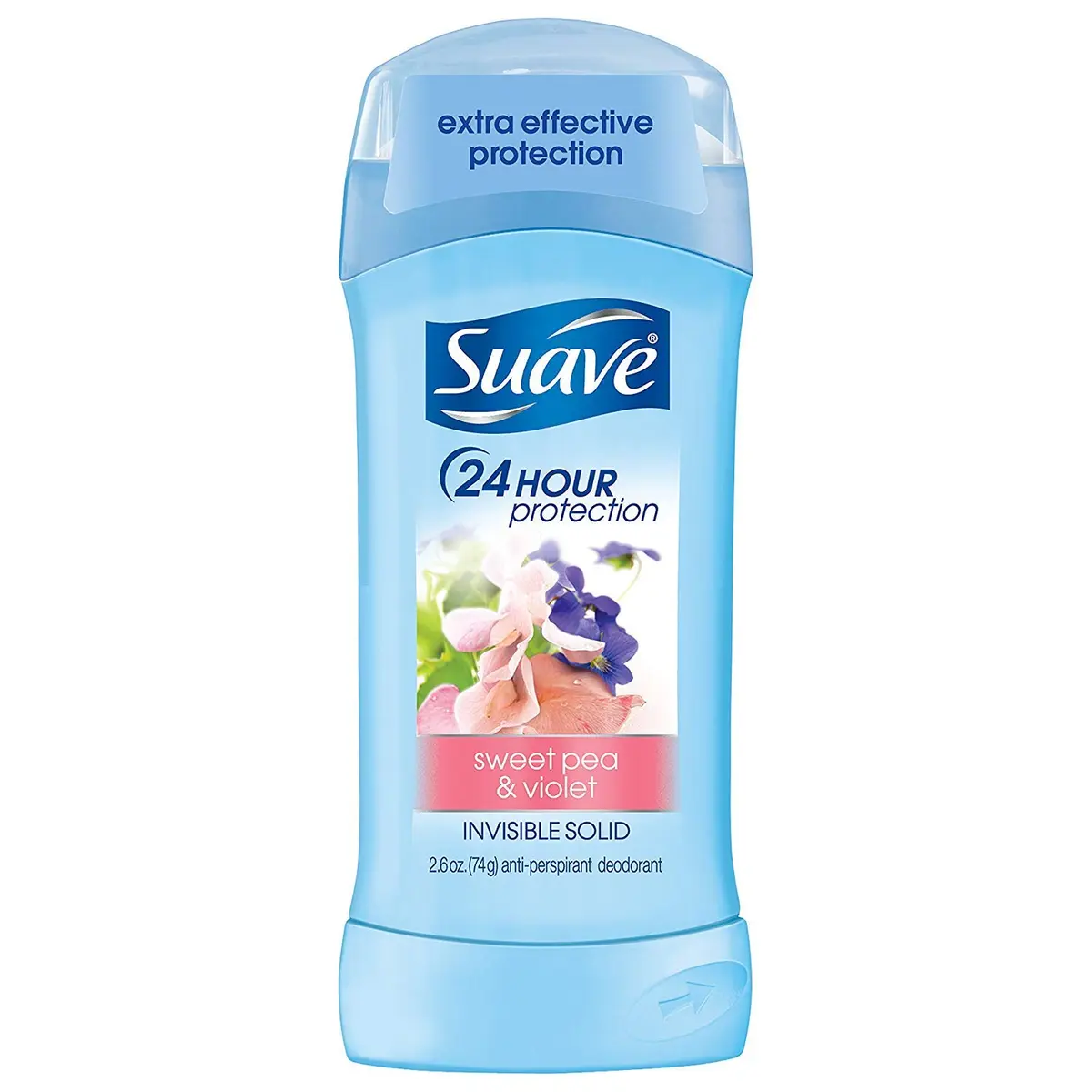 Suave Body Deodorant Stick Sweet Pea & Violet 2.6 Oz | 24-Hour Odor & Wetness Protection - main product image