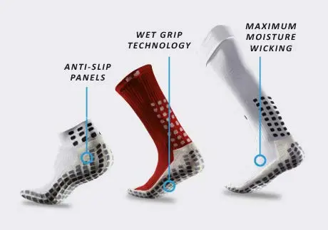 Trusox 3.0 Cushioned Grip Socks | Made in USA for Soccer & Football, Navy, Medium - view 3